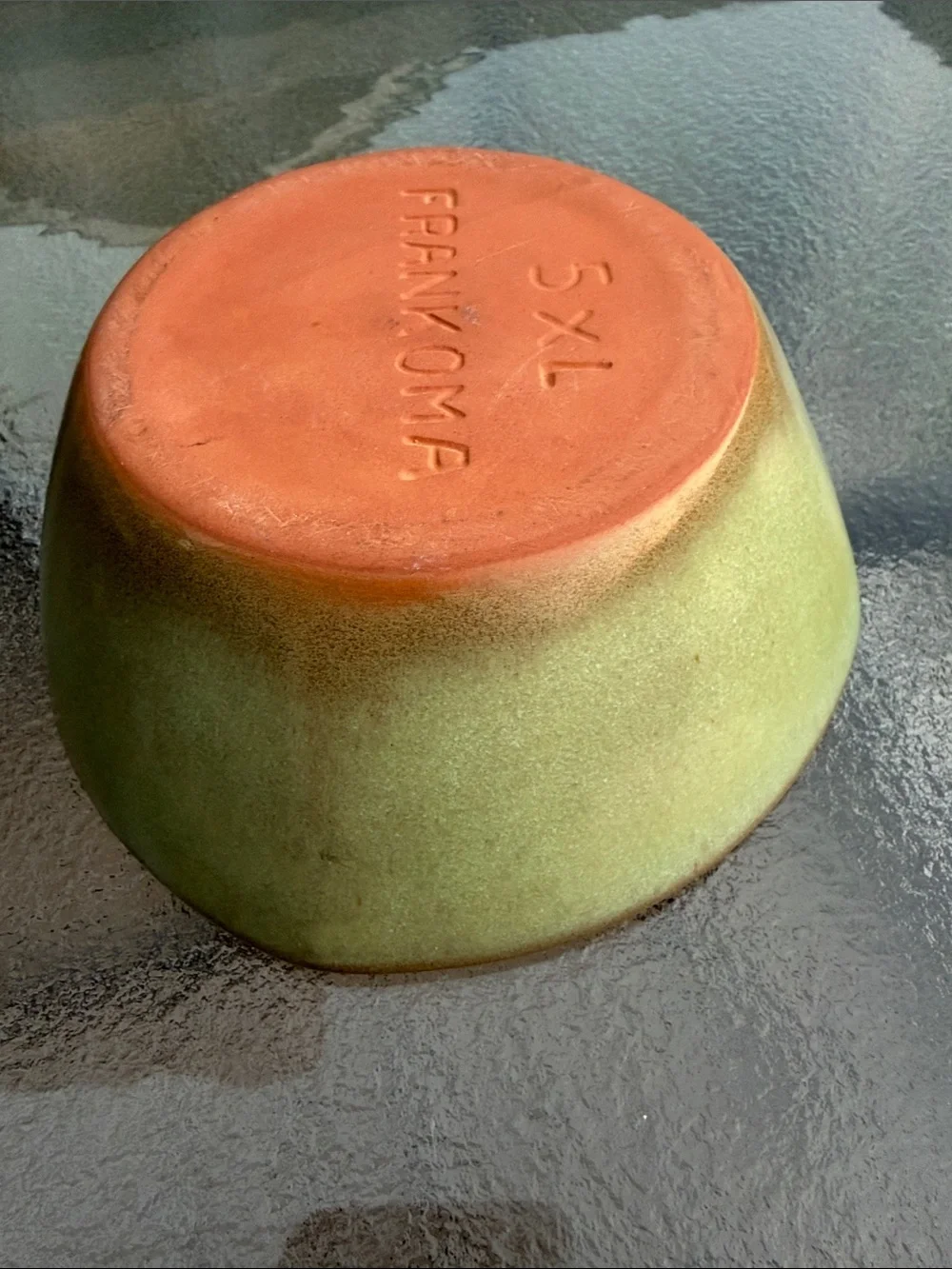 Frankoma Green and Brown Lidded Serving Bowl
